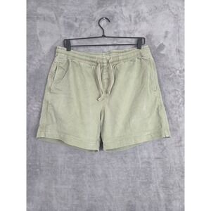 Bear Bottom Shorts Mens L Washed Green Drawstring 5.5" College Casual Frat